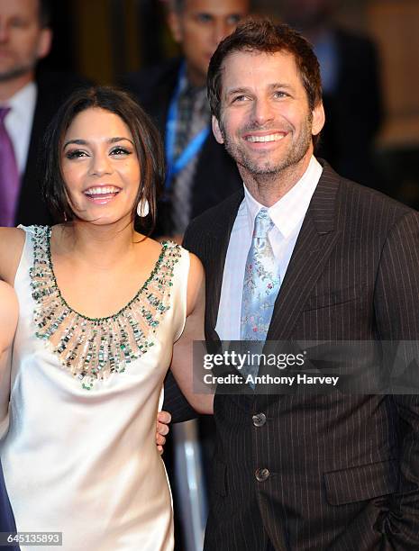 Actress Vanessa Hudgens and Director Zack Snyder attend the 'Sucker Punch' Premiere March 30, 2011 at the Vue Cinema in London.