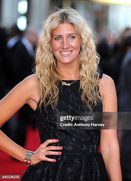 Francesca Hull attends the world premiere of 'Titanic 3D' at the Royal Albert Hall on March 27, 2012 in London.