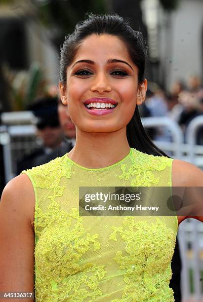 Freida Pinto attends the De Rouille Et D'os Premiere at the Palais des Festivals during the 65th Cannes Film Festival May 17, 2012 in Cannes, France.