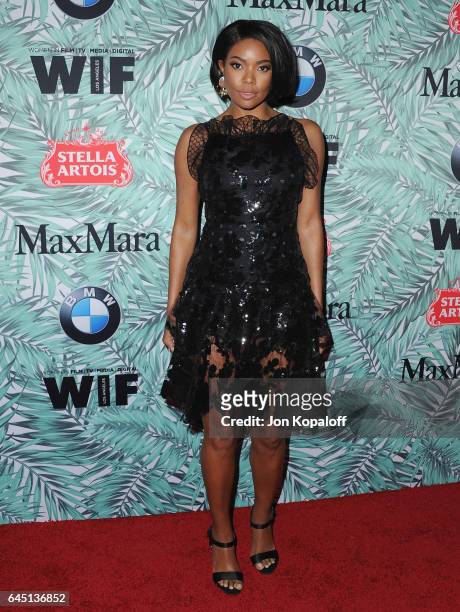 Actress Gabrielle Union arrives at the 10th Annual Women In Film Pre-Oscar Cocktail Party at Nightingale Plaza on February 24, 2017 in Los Angeles,...
