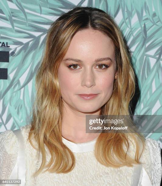 Actress Brie Larson arrives at the 10th Annual Women In Film Pre-Oscar Cocktail Party at Nightingale Plaza on February 24, 2017 in Los Angeles,...