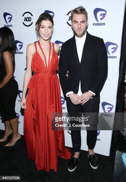 Musician Eva Shaw and Wouter Janssen attend the 2nd Annual All Def Movie Awards at the Belasco Theatre on February 22, 2017 in Los Angeles,...