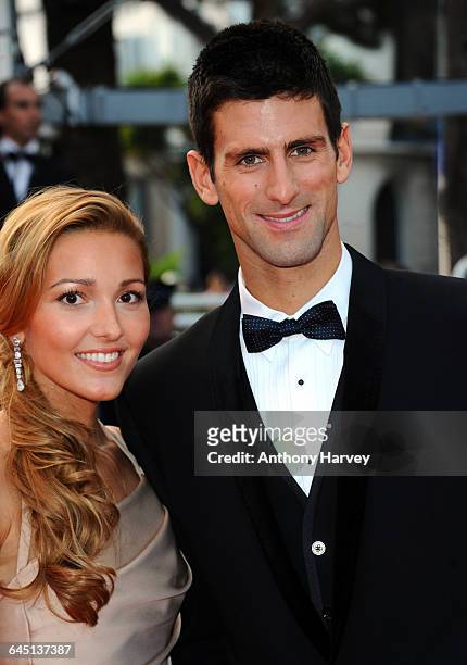 Novak Djokovic attends 'The Beaver' Premiere at the Palais des Festivals during the 64th Cannes Film Festival on May 17, 2011 in Cannes, France.
