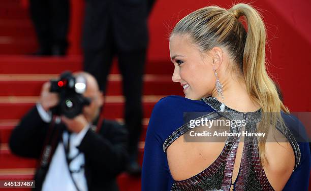 Model Bar Refaeli attends 'The Beaver' Premiere at the Palais des Festivals during the 64th Cannes Film Festival on May 17, 2011 in Cannes, France.