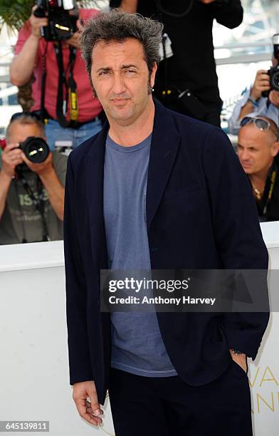 Director Paolo Sorrentino attends the 'This Must Be The Place' Photocall at the Palais des Festivals during the 64th Cannes Film Festival on May 20,...