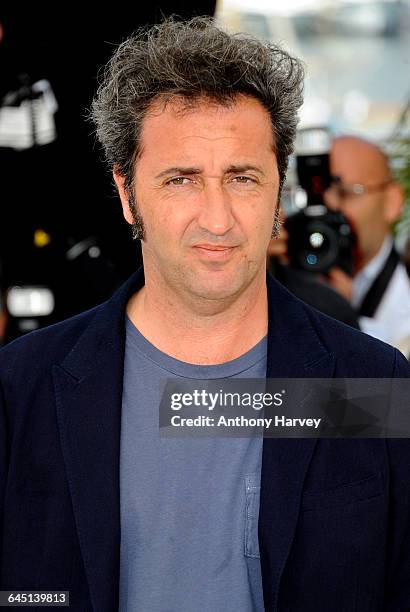 Director Paolo Sorrentino attends the 'This Must Be The Place' Photocall at the Palais des Festivals during the 64th Cannes Film Festival on May 20,...