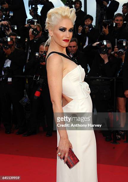 Singer Gwen Stefani attends the 'This Must Be The Place' Premiere at the Palais des Festivals during the 64th Cannes Film Festival on May 20, 2011 in...