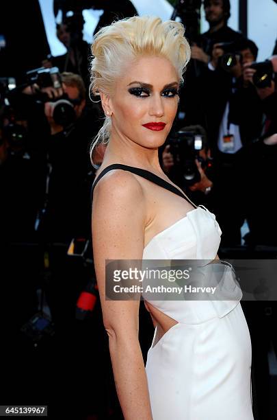 Singer Gwen Stefani attends the 'This Must Be The Place' Premiere at the Palais des Festivals during the 64th Cannes Film Festival on May 20, 2011 in...