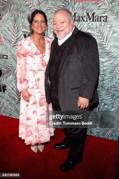 President of Women In Film Cathy Schulman and actor Stephen Henderson attends the tenth annual Women in Film Pre-Oscar Cocktail Party presented by...