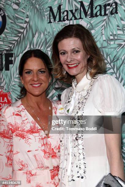 President of Women In Film Cathy Schulman and make-up artist Eva von Bahr attend the tenth annual Women in Film Pre-Oscar Cocktail Party presented by...