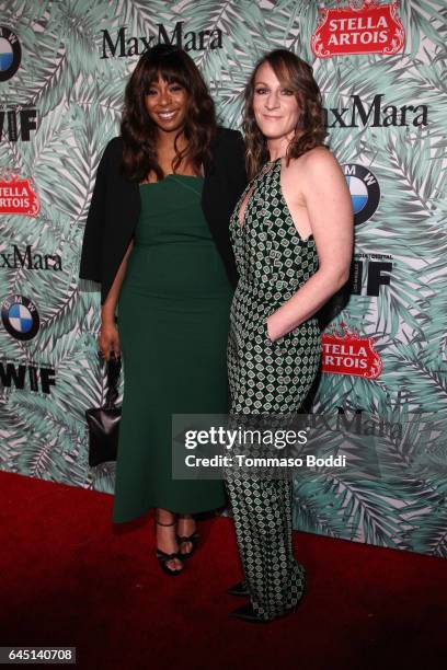 Producers Kimberly Steward and Lauren Beck attend the tenth annual Women in Film Pre-Oscar Cocktail Party presented by Max Mara and BMW at...