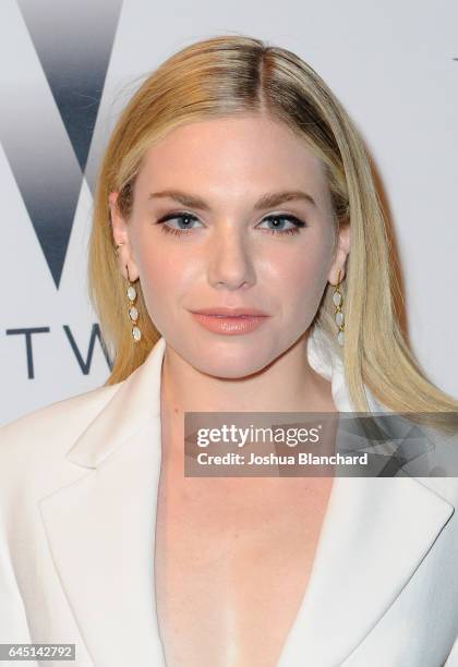 Mackenzie Mauzy attends a cocktail party to kick-off Independent Spirit Awards and Oscar weekend hosted by Piaget and The Weinstein Company on...