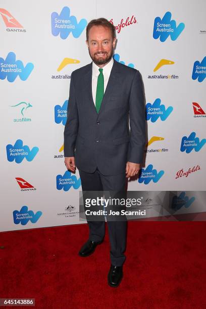 Andy Wright attends the Screen Australia and Australians In Film reception for Australian Oscar Nominees at Four Seasons Hotel Los Angeles at Beverly...