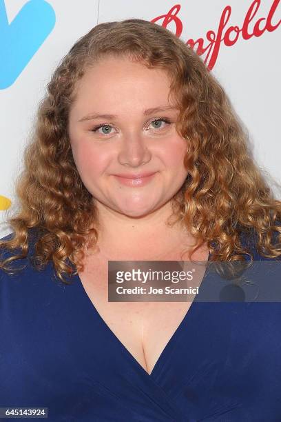 Danielle MacDonald attends the Screen Australia and Australians In Film reception for Australian Oscar Nominees at Four Seasons Hotel Los Angeles at...