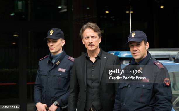 Cesare Bocci attends the photocall of the italian fiction "Il commissario Montalbano".