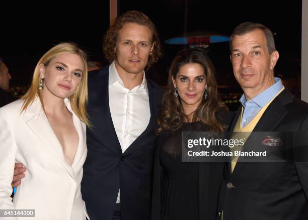 Mackenzie Mauzy, Actor Sam Heughan, International Marketing and Communications Director at Piaget, Chabi Nouri and President of Piaget North America...