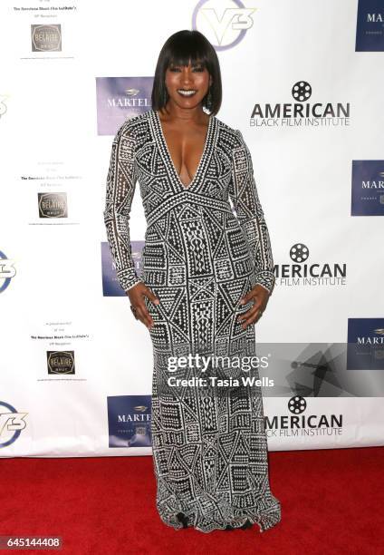 Actress Angela Bassett attends the 2017 Pre-Oscar Gala for the American Black Film aInstitute at Preston's on February 24, 2017 in Hollywood,...