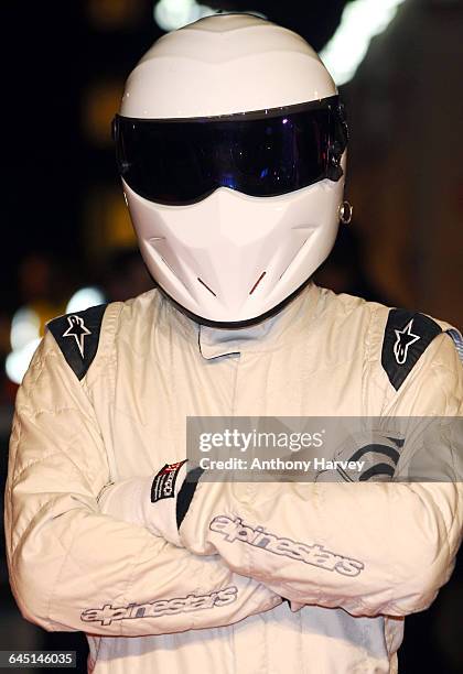 The Stig attends the World Premiere of Jack Reacher on December 10, 2012 at the Odeon, Leicester Square in London.