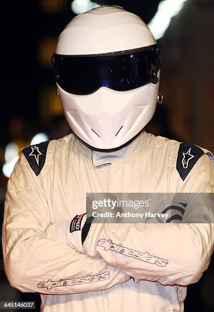 The Stig attends the World Premiere of Jack Reacher on December 10, 2012 at the Odeon, Leicester Square in London.