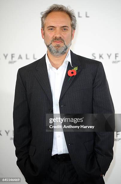 Director Sam Mendes attends the photocall for the 23rd James Bond film, Skyfall on November 3, 2011 at the Massimo Restaurant in London.