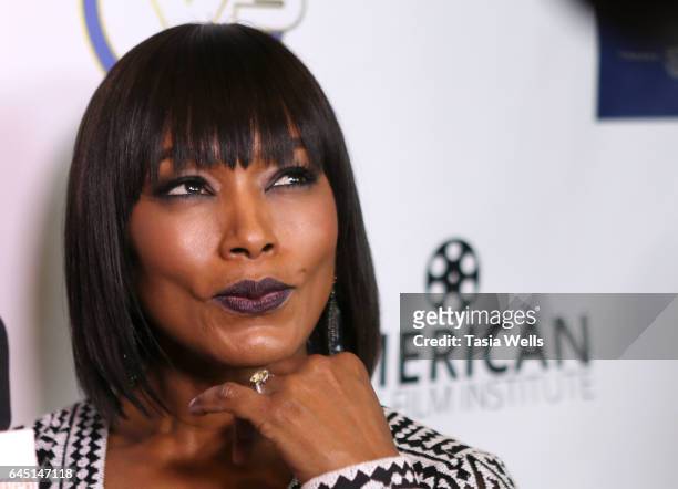 Actress Angela Bassett attends the 2017 Pre-Oscar Gala for the American Black Film aInstitute at Preston's on February 24, 2017 in Hollywood,...