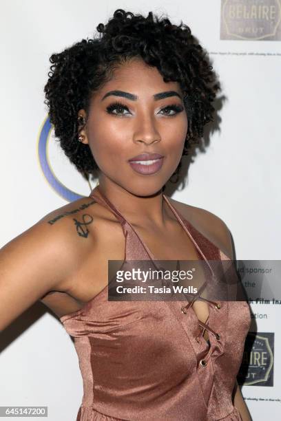 Actress Adriyan Rae attends the 2017 Pre-Oscar Gala for the American Black Film aInstitute at Preston's on February 24, 2017 in Hollywood, California.