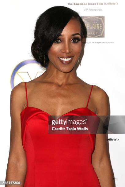 Host Shaun Robinson attends the 2017 Pre-Oscar Gala for the American Black Film aInstitute at Preston's on February 24, 2017 in Hollywood, California.