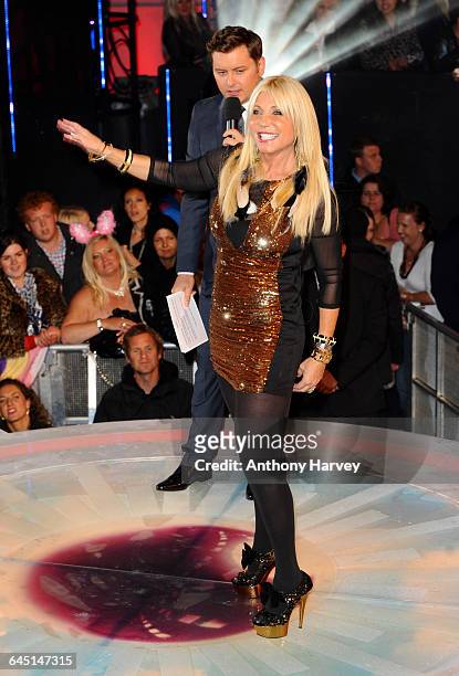 Pamela Bach arrives as a guests in the Big Brother House at Elstree Studios on August 18, 2011 in Borehamwood, England.