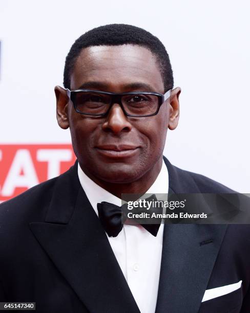 Actor David Harewood arrives at The GREAT Film Reception to honor the British Nominees of The 89th Annual Academy Awards at Fig & Olive on February...