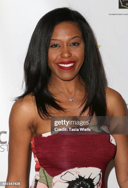 Actress Dominique Perry attends the 2017 Pre-Oscar Gala for the American Black Film aInstitute at Preston's on February 24, 2017 in Hollywood,...