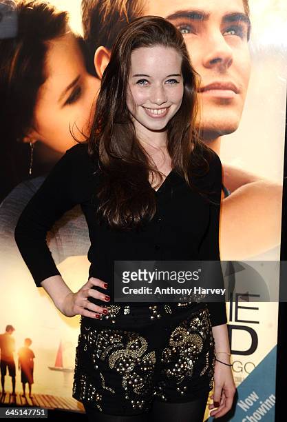Anna Popplewell attends 'The Death and Life of Charlie St Cloud' Premiere at the Empire Cinema, Leicester Square on September 16, 2010 in London.