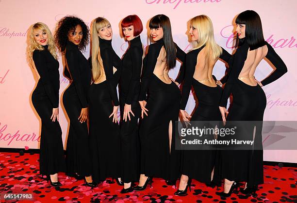 Crazy Horse Dancers attends the 'Happy Diamonds Are Girls Best Friend' Chopard party during the 64th Annual Cannes Film Festival at the Martinez...