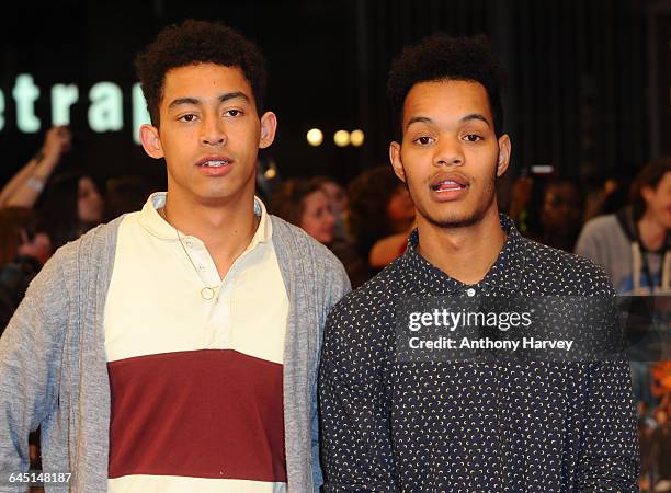 Rizzle Kicks attend the Marvel Avengers Assemble European Premiere on April 19, 2012 at the Vue Cinema, Westfield Shepards Bush in London.