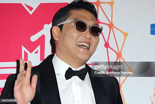 Psy attends the MTV EMA's 2012 at Festhalle Frankfurt on November 11, 2012 in Frankfurt, Germany.