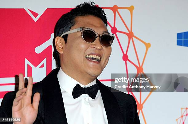 Psy attends the MTV EMA's 2012 at Festhalle Frankfurt on November 11, 2012 in Frankfurt, Germany.