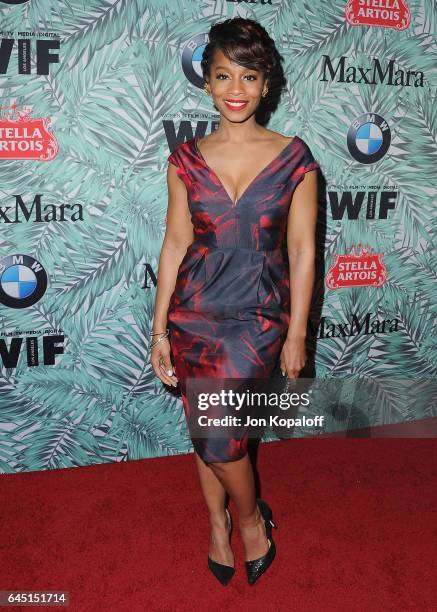 Anika Noni Rose arrives at the 10th Annual Women In Film Pre-Oscar Cocktail Party at Nightingale Plaza on February 24, 2017 in Los Angeles,...