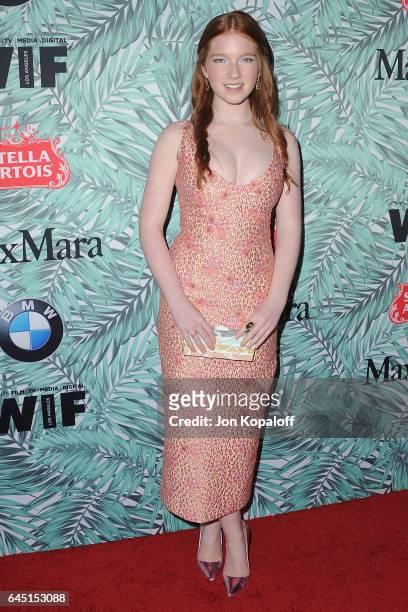 Actress Annalise Basso arrives at the 10th Annual Women In Film Pre-Oscar Cocktail Party at Nightingale Plaza on February 24, 2017 in Los Angeles,...
