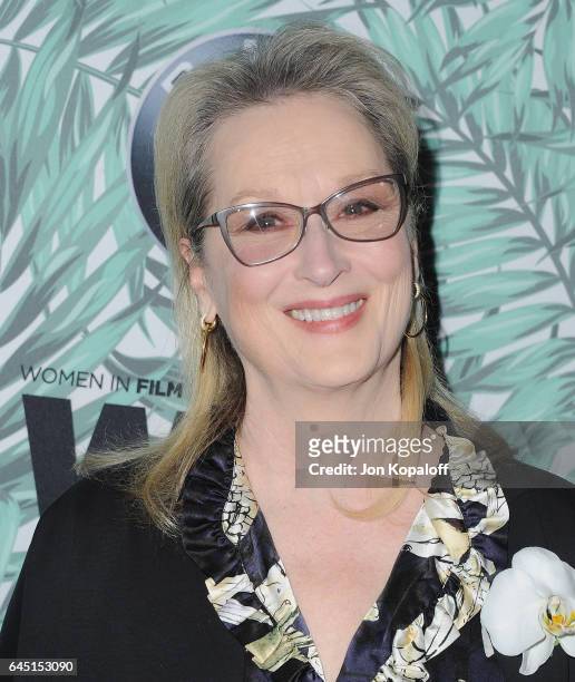 Actress Meryl Streep arrives at the 10th Annual Women In Film Pre-Oscar Cocktail Party at Nightingale Plaza on February 24, 2017 in Los Angeles,...