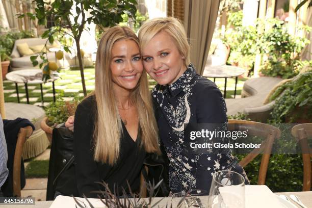 Denise Richards and Dr. Barbara Sturm during the Net-A-Porter lunch at hotel Chateau Marmont on February 24, 2017 in Los Angeles, California.