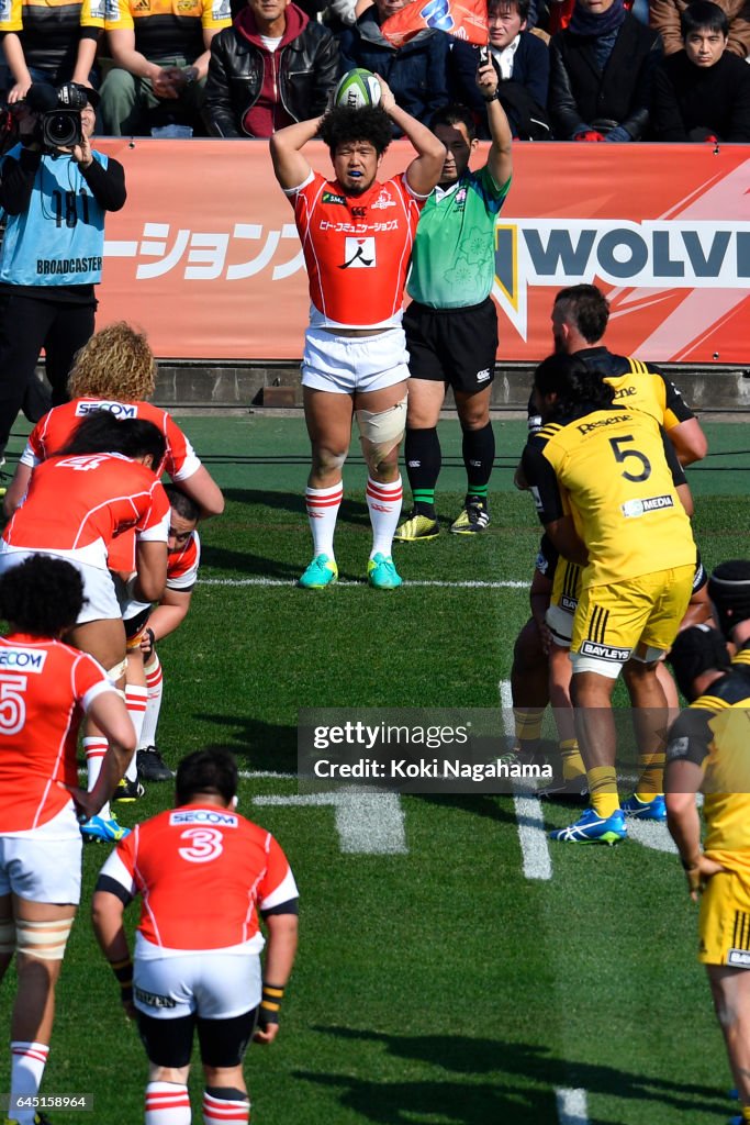 Super Rugby Rd 1 - Sunwolves v Hurricanes