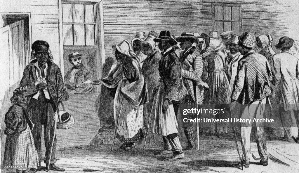 The Freedmen's bureau, started by the Republicans, was the Federal Governments first big venture into relief.