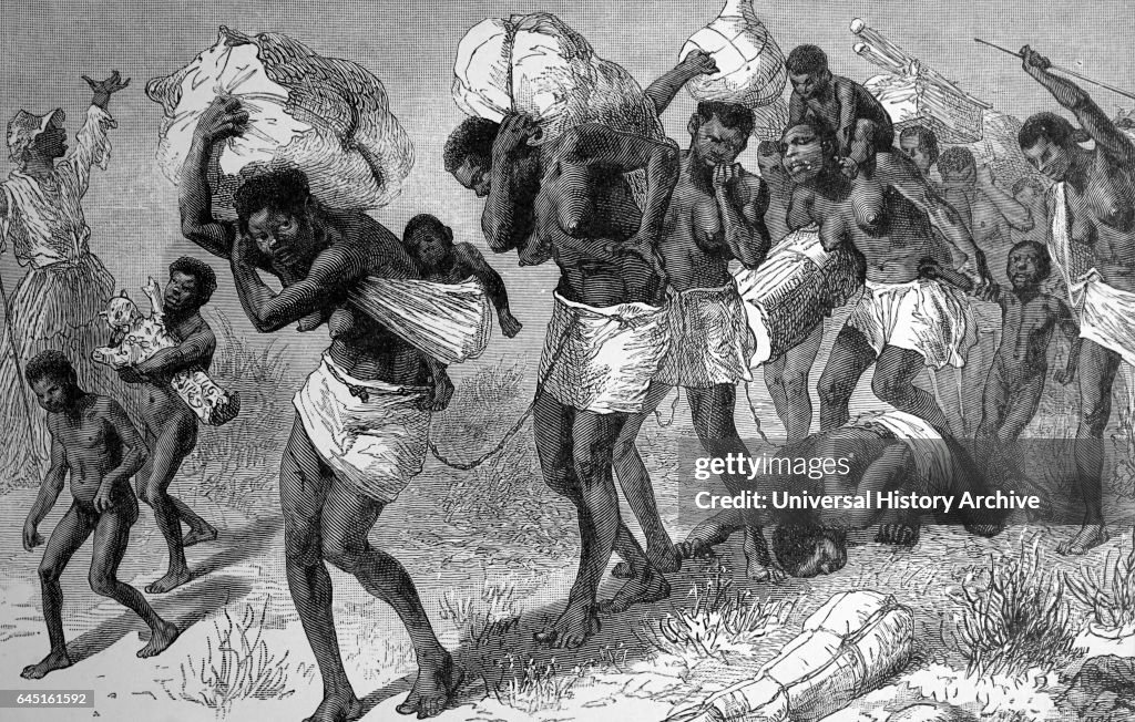 Female slaves in Central Africa.