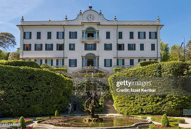 villa carlotta , bellagio lake como italy - como italy stock pictures, royalty-free photos & images