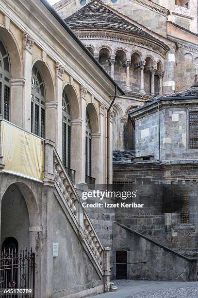 bergamo ,piazza vecchia,santa maria maggiore - bergamo stock pictures, royalty-free photos & images