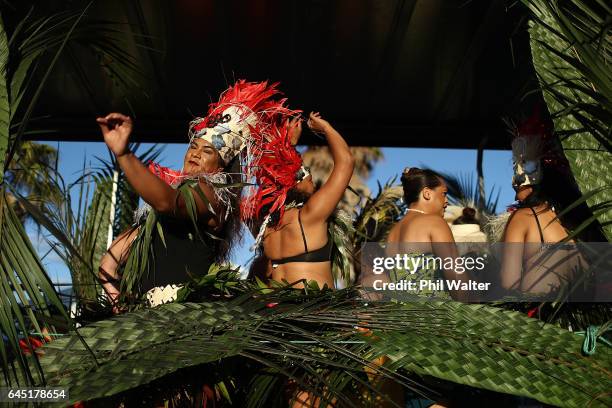 The Pride Parade makes its way down Ponsonby Road on February 25, 2017 in Auckland, New Zealand. The Auckland Pride Parade is part of the annual...