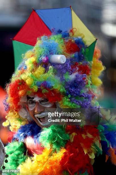 The Pride Parade makes its way down Ponsonby Road on February 25, 2017 in Auckland, New Zealand. The Auckland Pride Parade is part of the annual...