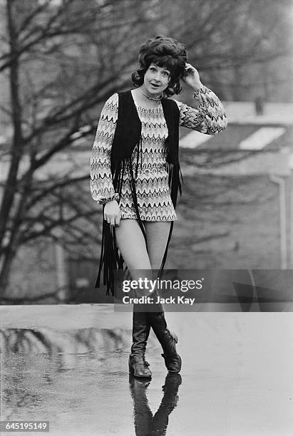 English comedy actress Jacqueline Clarke, UK, 22nd June 1971.