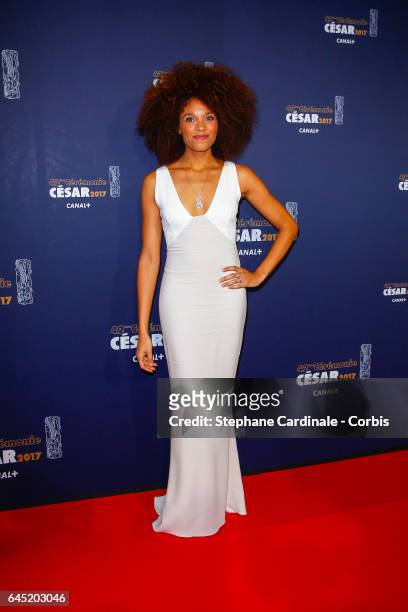 Stefi Celma arrives at the Cesar Film Awards 2017 ceremony at Salle Pleyel on February 24, 2017 in Paris, France.