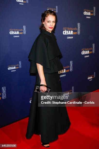 Paula Beer arrives at the Cesar Film Awards 2017 ceremony at Salle Pleyel on February 24, 2017 in Paris, France.