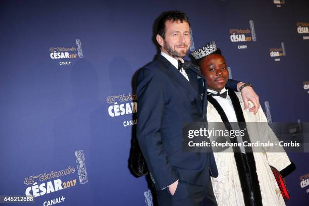 Guest arrives at the Cesar Film Awards 2017 ceremony at Salle Pleyel on February 24, 2017 in Paris, France.